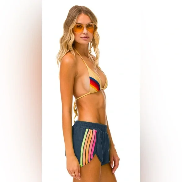 Aviator Nation 5 Stripe Jogger Shorts - Picture 10 of 17